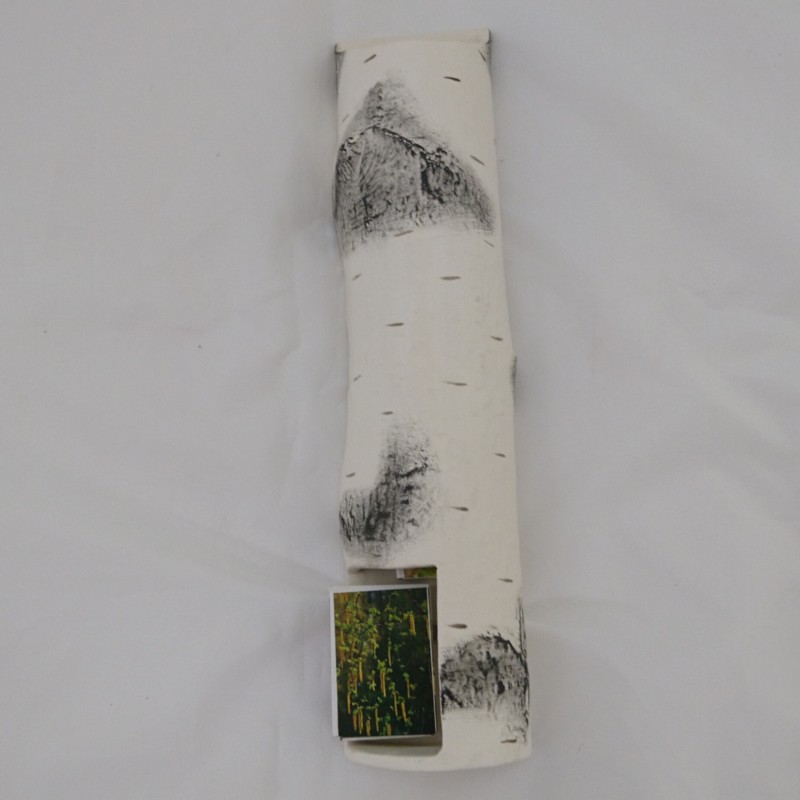 Porta fiammiferi in ceramica - betulla