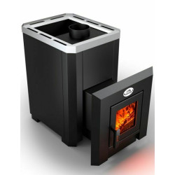 Stufa per sauna a legna - NOVA KLASSIK 26 con porta in vetro 