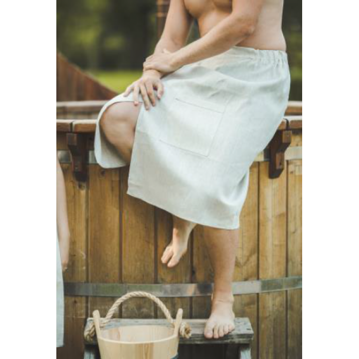 Grembiule da sauna per uomo - LINO