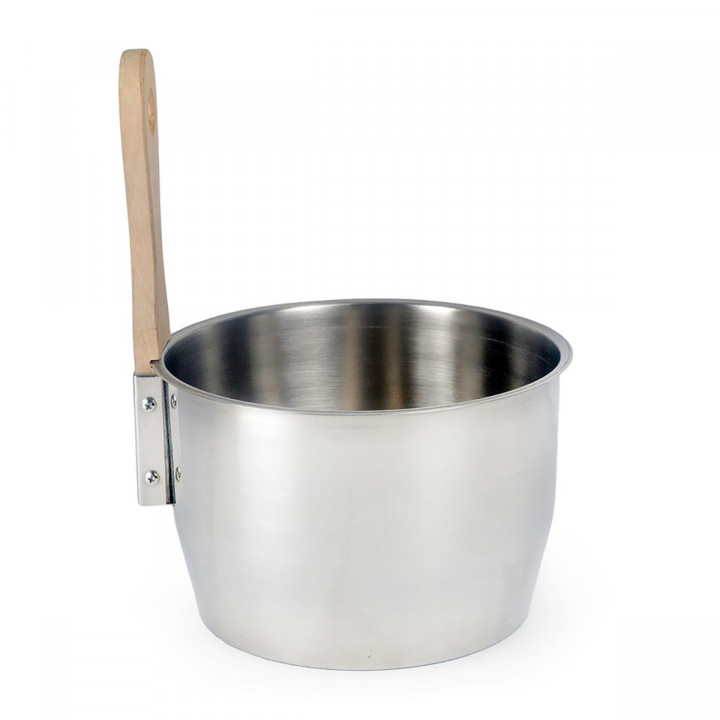 Set secchio e mestolo per sauna, MORE STEAM, OPTIMAL 4 L