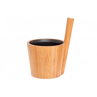 Secchio da sauna in bambù RENTO con inserto in plastica