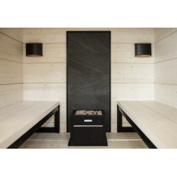 Parete in pietra HARVIA, cornice nera  Parete in pietra HARVIA, cornice nera