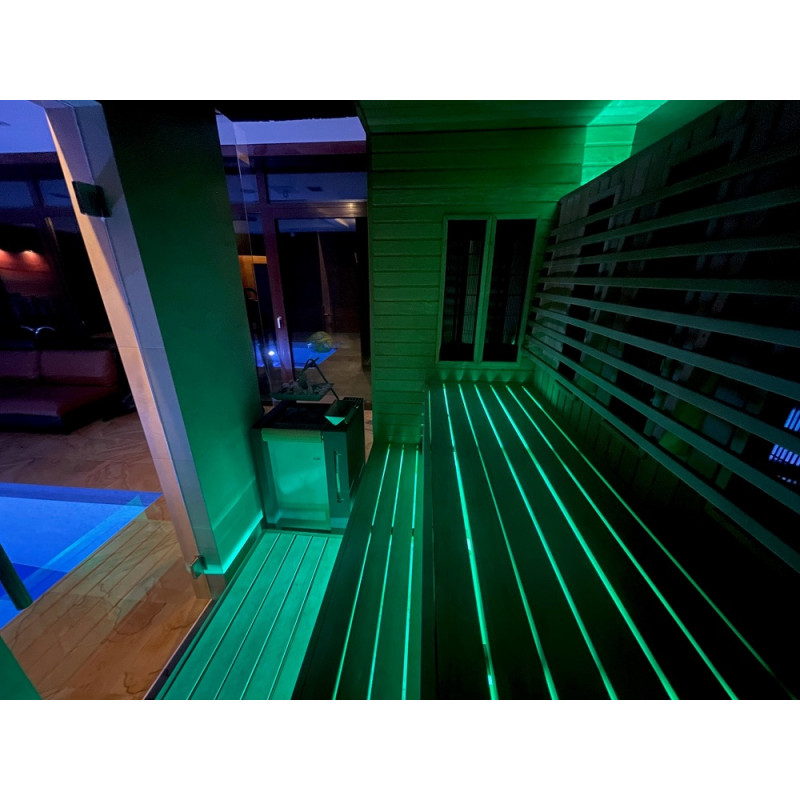 PROIETTORE A LED SAUFLEX RGB, CON CENTRALINA