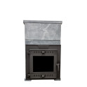 Stufa a legna per sauna - SUMMIT Mont Blanc estesa con rivestimento in pietra ollare - 1