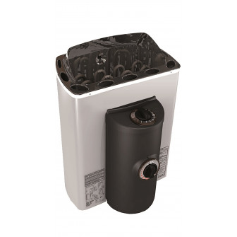 Stufa elettrica per sauna - SAWOTEC MINI X Corner, 2,3 kW, con unità di controllo