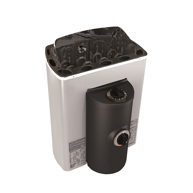 Stufa elettrica per sauna – SAWOTEC Mini X Corner 3,6 kW, con unità di controllo