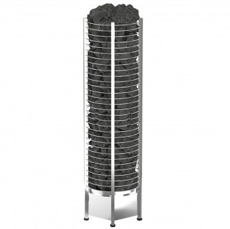 Stufa elettrica per sauna – SAWOTEC Tower, senza unità di controllo