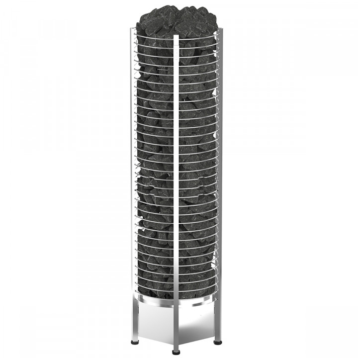 Stufa elettrica per sauna – SAWOTEC Tower, senza unità di controllo