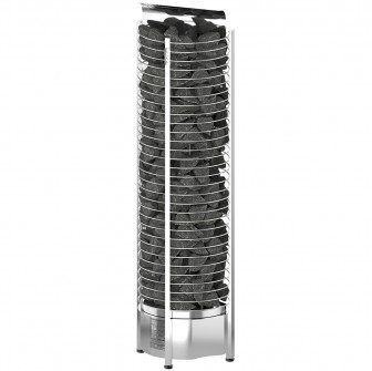 Stufa elettrica per sauna – SAWOTEC Tower Wall, senza unità di controllo 6 kW