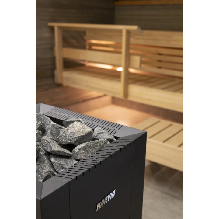Stufa a legna per sauna - HARVIA Linear 22 Greenflame