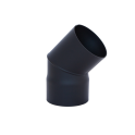 Gomito HARVIA 45°, nero - 0