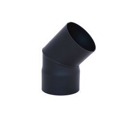 Gomito HARVIA 45°, nero 