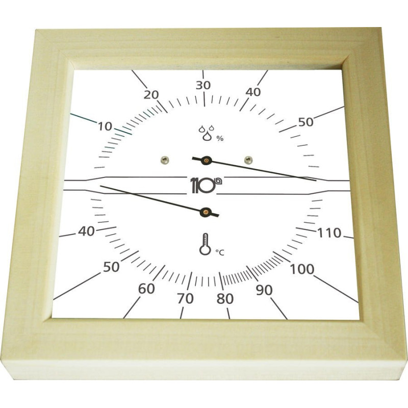 Termo-igrometro Sentiotec quadrato, bianco
