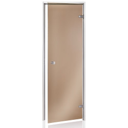 Porte in vetro AD per sauna a vapore, vetro bronzo  Porte in vetro AD per sauna a vapore, vetro bronzo