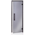 Porta sauna in vetro AD, telaio Nero - 2