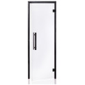 Porta sauna in vetro AD, telaio Nero - 1