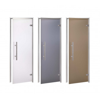 Porte in vetro AD LIGHT per sauna a vapore, vetro opaco