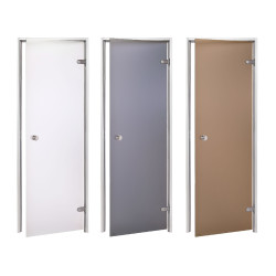 Porte in vetro AD per sauna a vapore, vetro opaco  Porte in vetro AD per sauna a vapore, vetro opaco