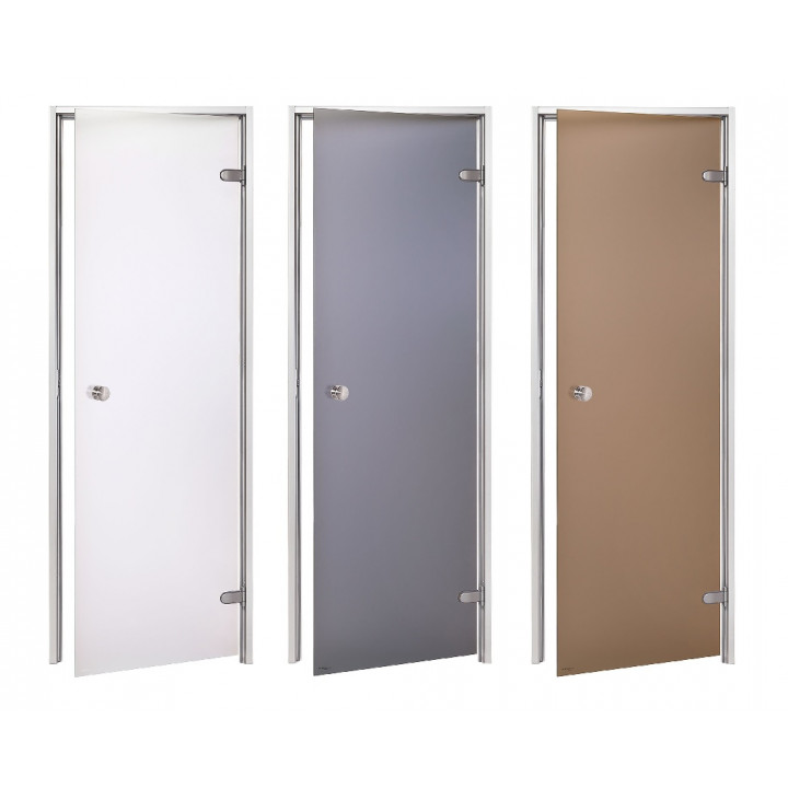 Porte in vetro AD per sauna a vapore, vetro opaco