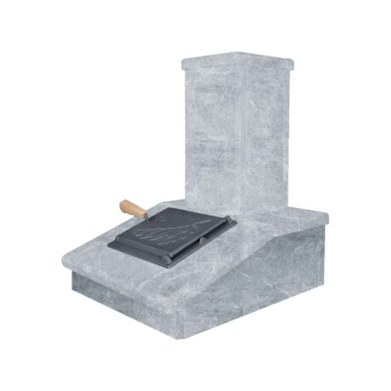 Finitura camino in pietra, Talkochlorite, 540 mm