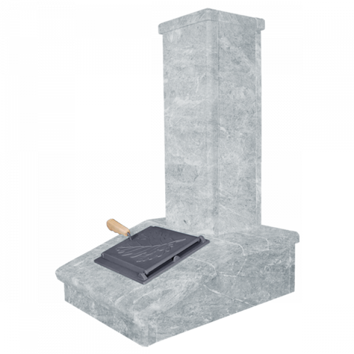 Finitura camino in pietra, Talkochlorite, 790 mm