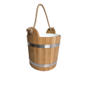 Secchio da sauna in rovere con manico in corda, 12 l - 1