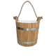 Secchio da sauna in rovere con manico in corda, 12 l