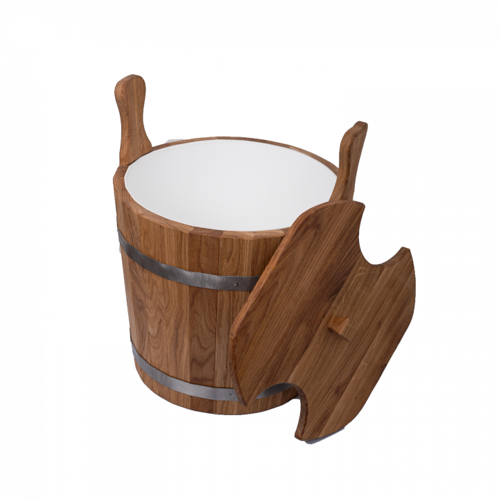 Secchio in legno per fruste, rovere 20 l