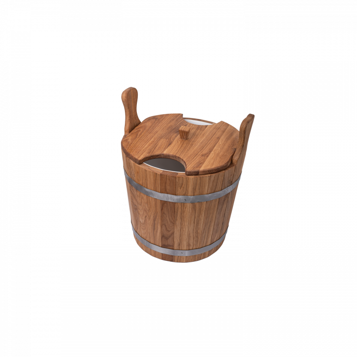 Secchio di legno per fruste, rovere, 12l