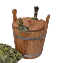 Secchio di legno per fruste, rovere, 12l - 2