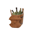 Secchio di legno per fruste, rovere, 12l - 0