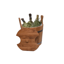 Secchio di legno per fruste, rovere, 12l 
