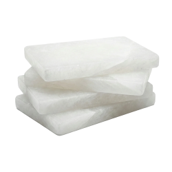 Mattone di sale bianco dell'Himalaya 200 × 100 × 25 mm 