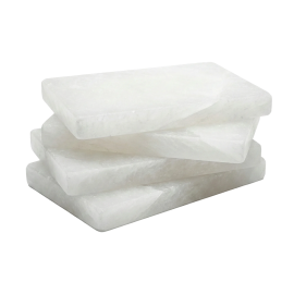 Mattone di sale bianco dell'Himalaya 200 × 100 × 25 mm 