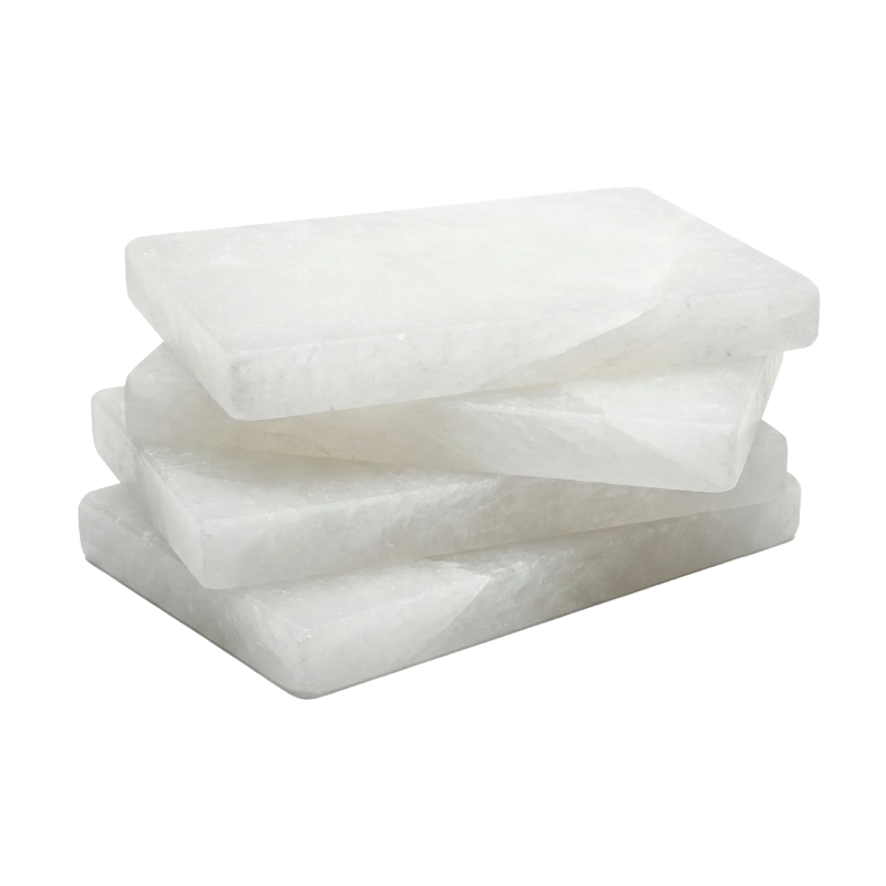 Mattone di sale bianco dell'Himalaya 200 × 100 × 25 mm