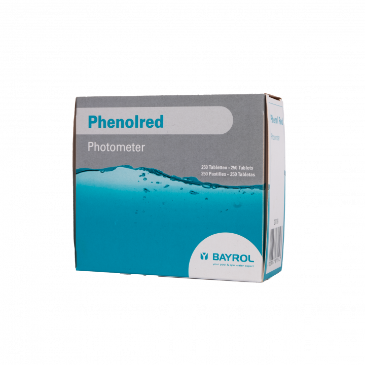 Compresse per l'analisi dell'acqua con fotometro Phenolred, determinazione del pH, 10 compresse
