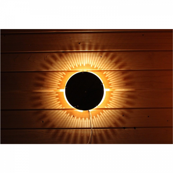 Lampada da sauna rotonda a LED BIRRA, chiara - scura