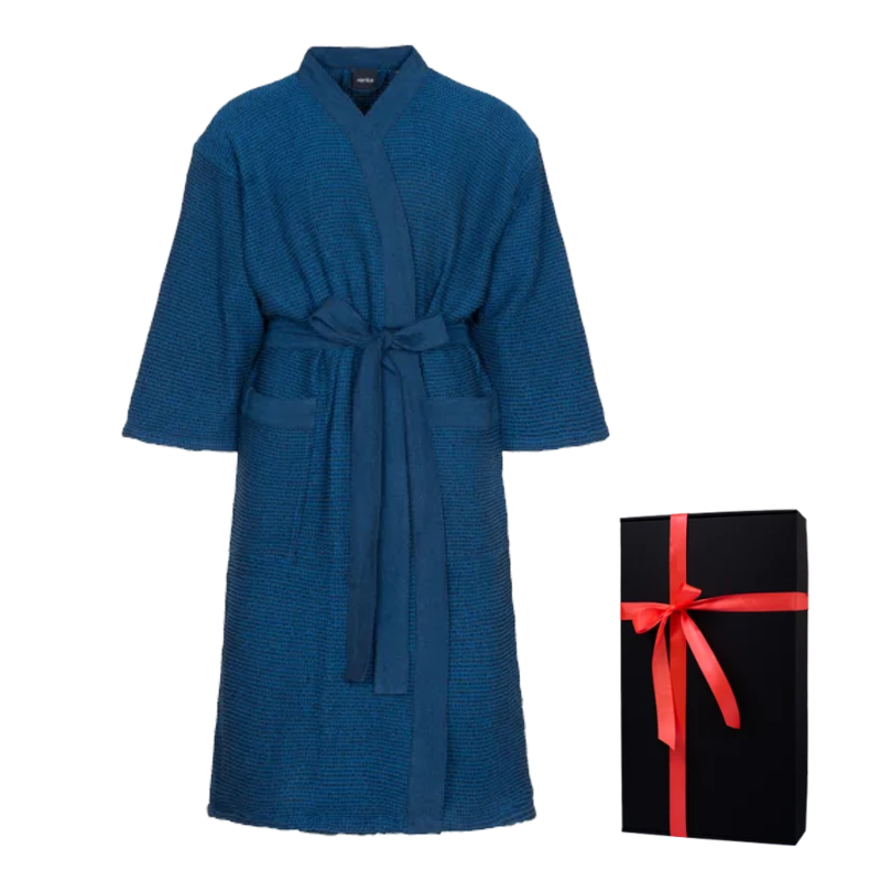 Accappatoio in confezione regalo, RENTO KENNO, blu