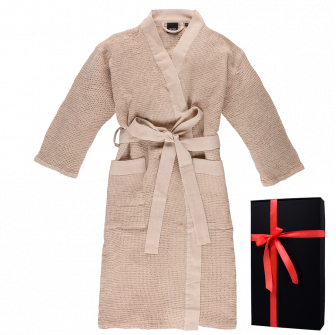 Accappatoio in confezione regalo, RENTO KENNO, beige