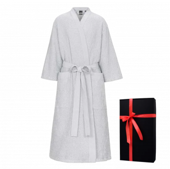 Accappatoio in confezione regalo, RENTO KENNO, grigio chiaro