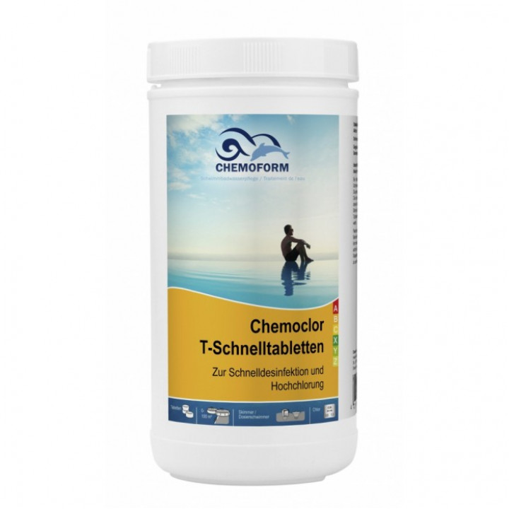 Pastiglie di cloro a rapida dissoluzione CHEMOCLOR, 1 kg