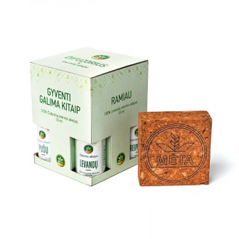Diffusore di aromi in argilla con set di oli essenziali – “Mėtinio gyvenimo”