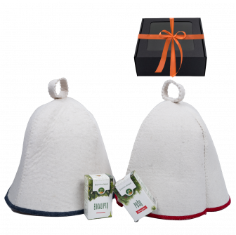 Set regalo in una scatola regalo WHITE PAIR. Tappi e oli essenziali