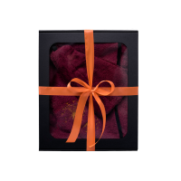 Set regalo in confezione regalo per LEI. Cappello e grembiule da sauna da donna - BORDEAUX