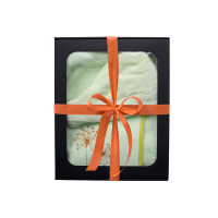 Set regalo in confezione regalo per LEI. Cappello e grembiule da sauna da donna VERDE CHIARO