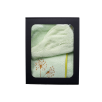 Set regalo in confezione regalo per LEI. Cappello e grembiule da sauna da donna VERDE CHIARO