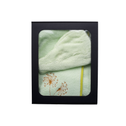 Set regalo in confezione regalo per LEI. Cappello e grembiule da sauna da donna VERDE CHIARO 