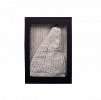 Set regalo in confezione regalo per LUI. Cappello e grembiule da sauna da uomo - LINO