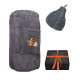 Set regalo in confezione regalo per LUI. Cappello e grembiule da sauna da uomo - GRIGIO