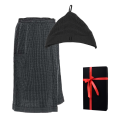 Set regalo in confezione regalo RENTO KENNO FOR HIM. Cappello e grembiule in cotone, grigio scuro - 0